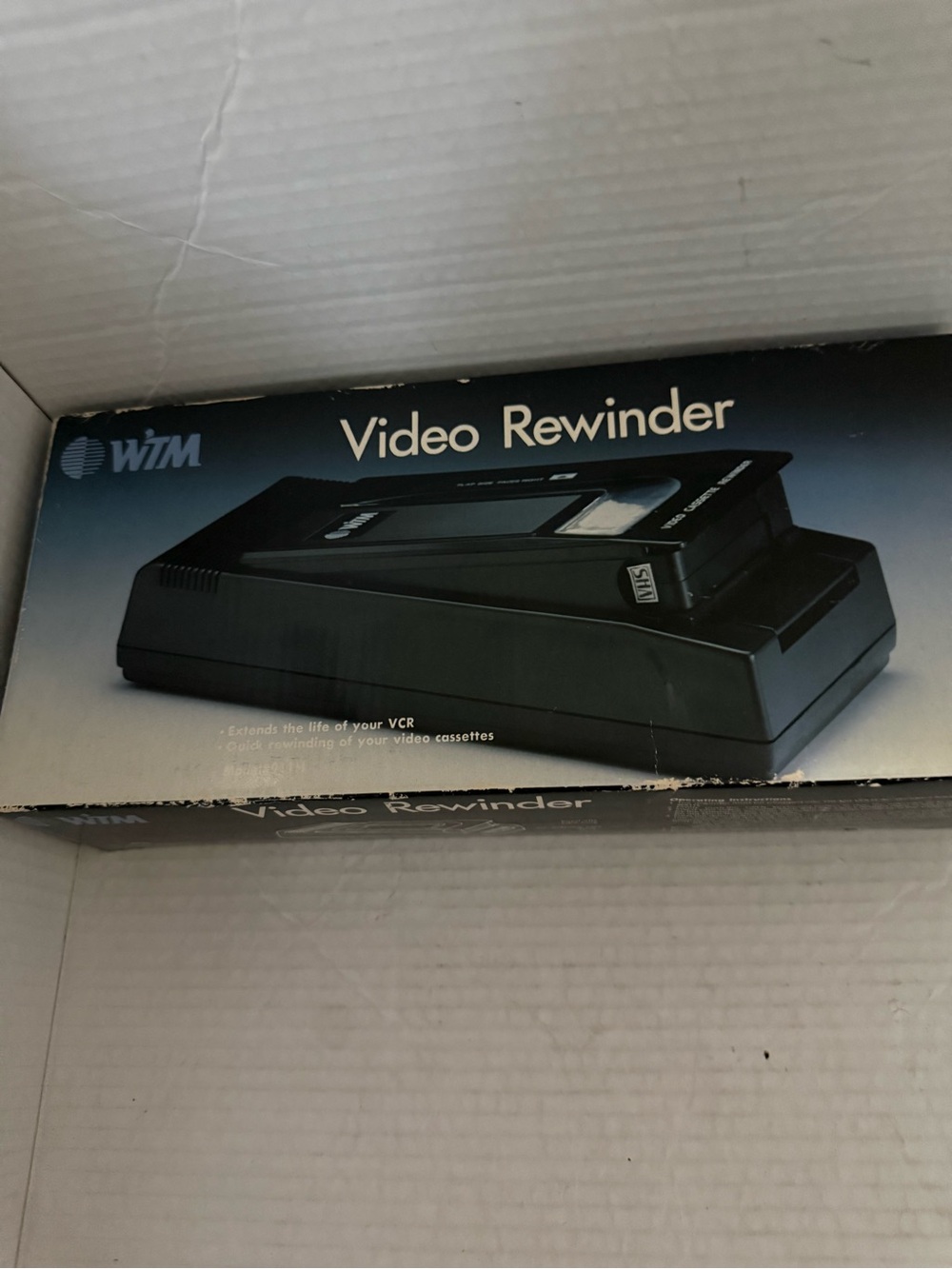 WTM Video Cassette Rewinder Model 911H AC Power Tested & Working New